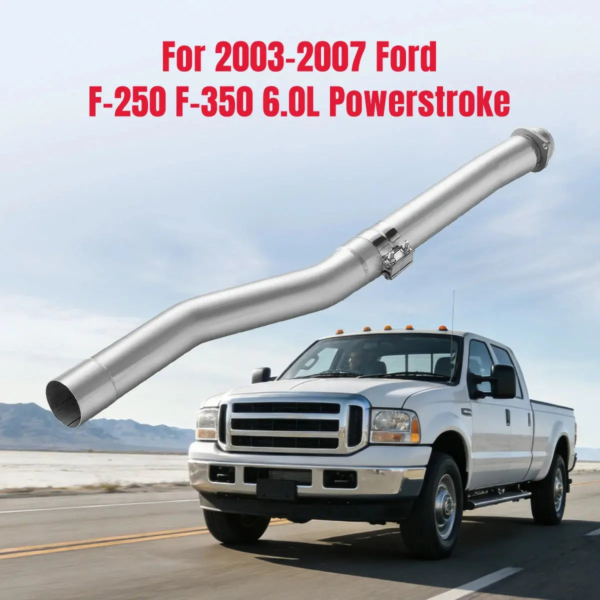 4" Cat & Muffler Delete Exhaust for 2003–2007 Ford 6.0L Powerstroke F-250/F-350 SPETUNER