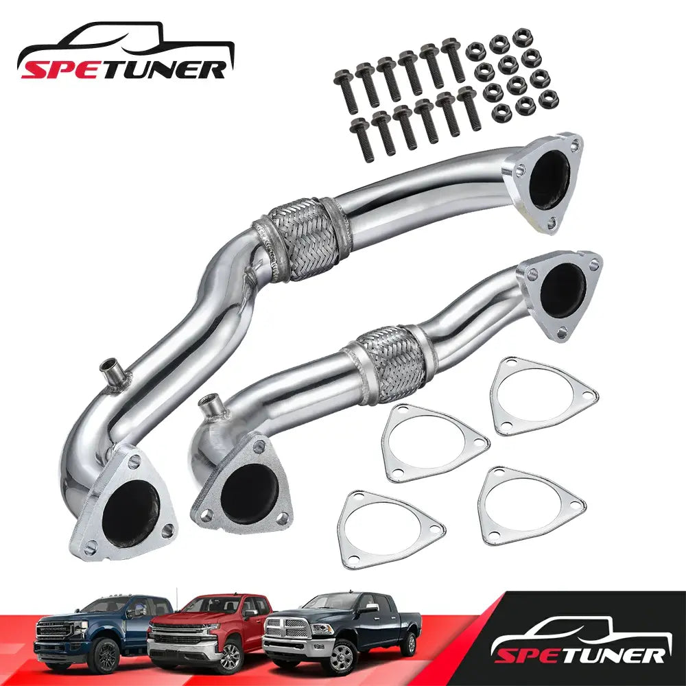 Exhaust Up-Pipe for Ford 2003-2010 6.4L 6.0L Powerstroke Diesel F250 F350 F450 SPETUNER