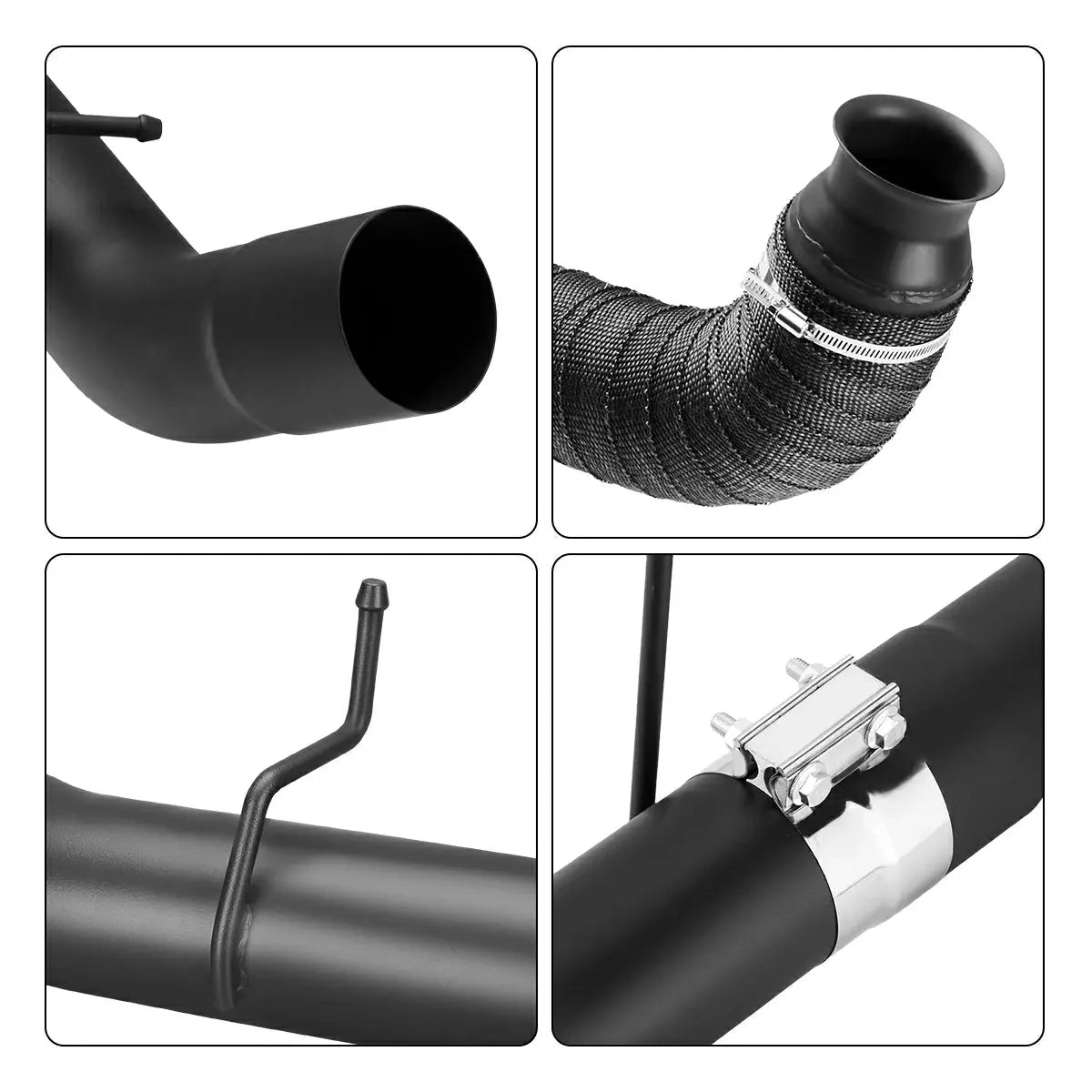 4"/5" 2011-2016 LML 6.6 Duramax DPF Delete Race Pipe Exhaust Chevy GMC SPETUNER