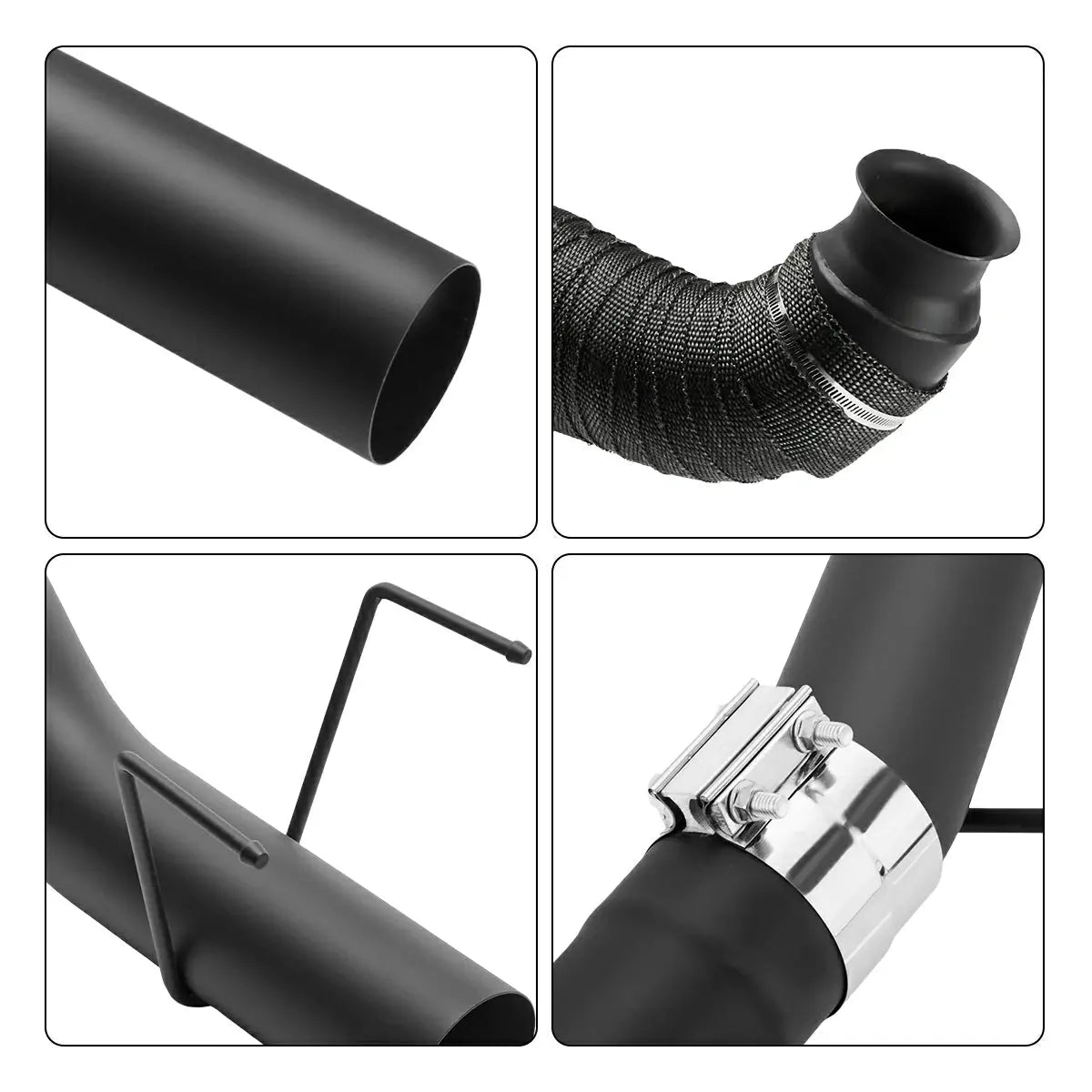 For 4"/5" 2004.5-2007 5.9L Cummins DPF Delete Race Pipe Dodge Ram 2500/3500 SPETUNER