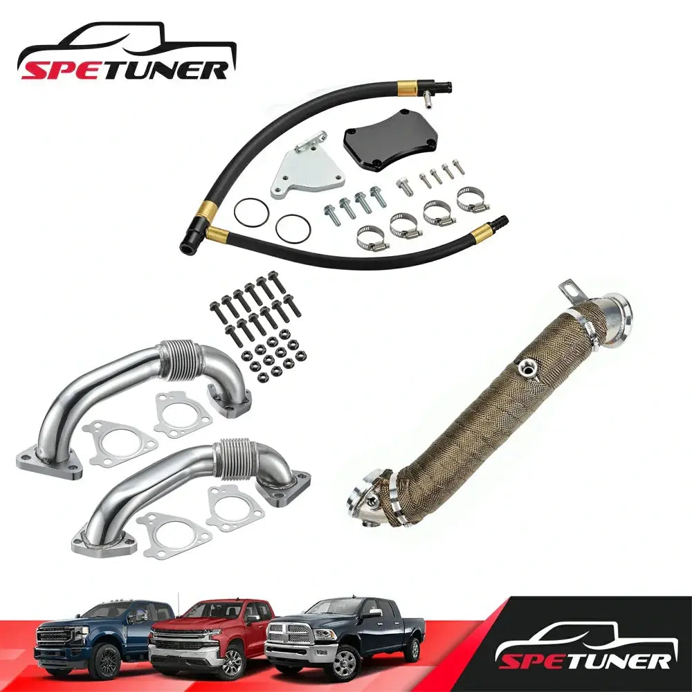 EGR Delete+Downpipe+Uppipe for L5P LML LMM LBZ LLY 2004.5+ 6.6L Duramax Diesel |SPETUNER-19