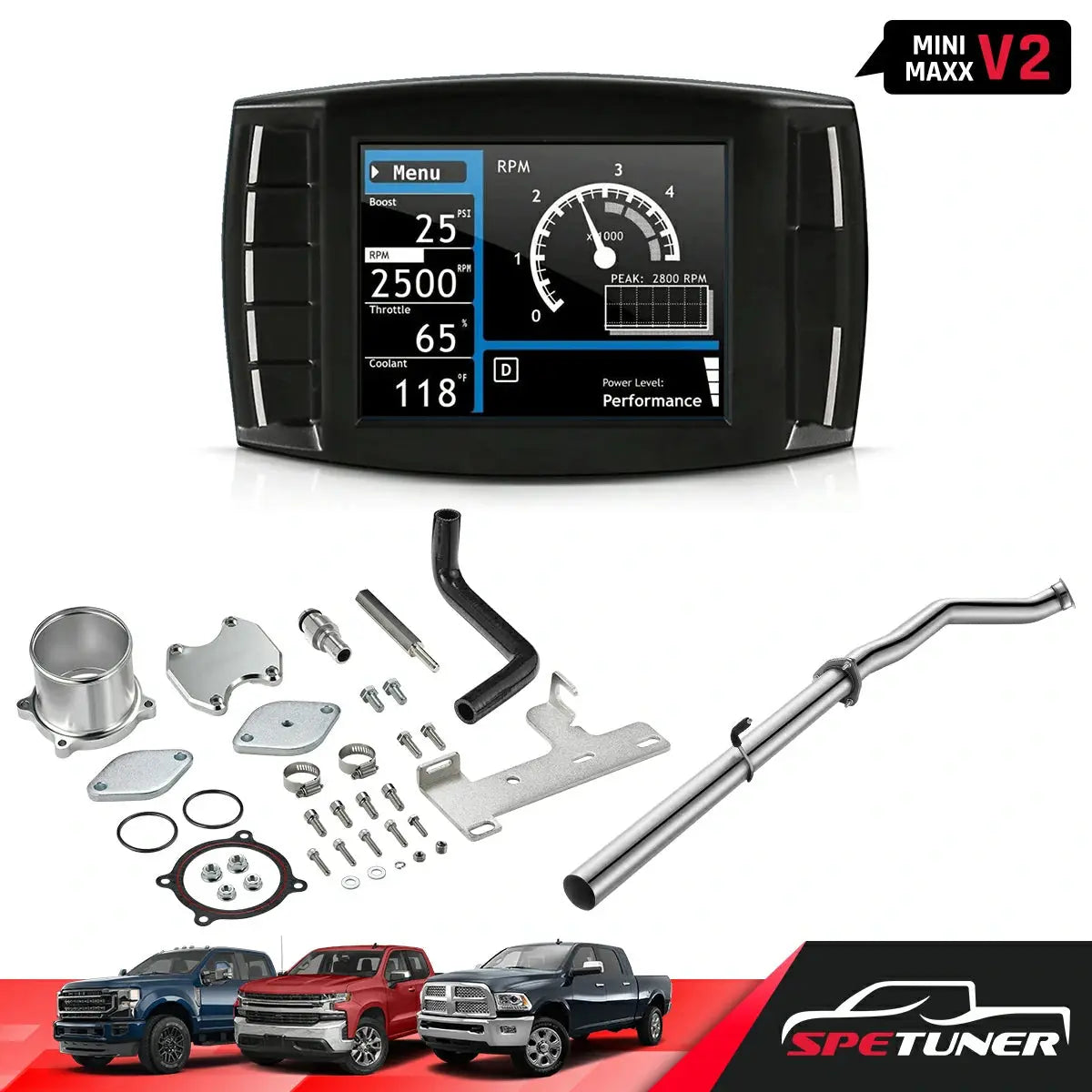 DPF/DEF/EGR Delete for Ram 2010-2012 6.7 Cummins All-in-One Kit|SPETUNER-121