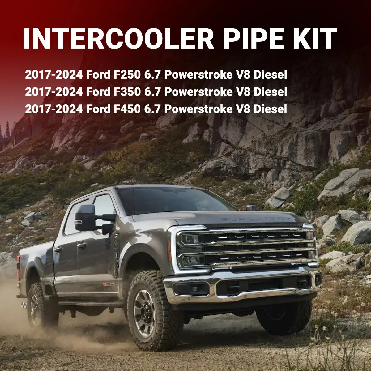 Intercooler Pipe Kit for Ford F250 F350 F450 6.7 Powerstroke Diesel 2017-2024 SPETUNER