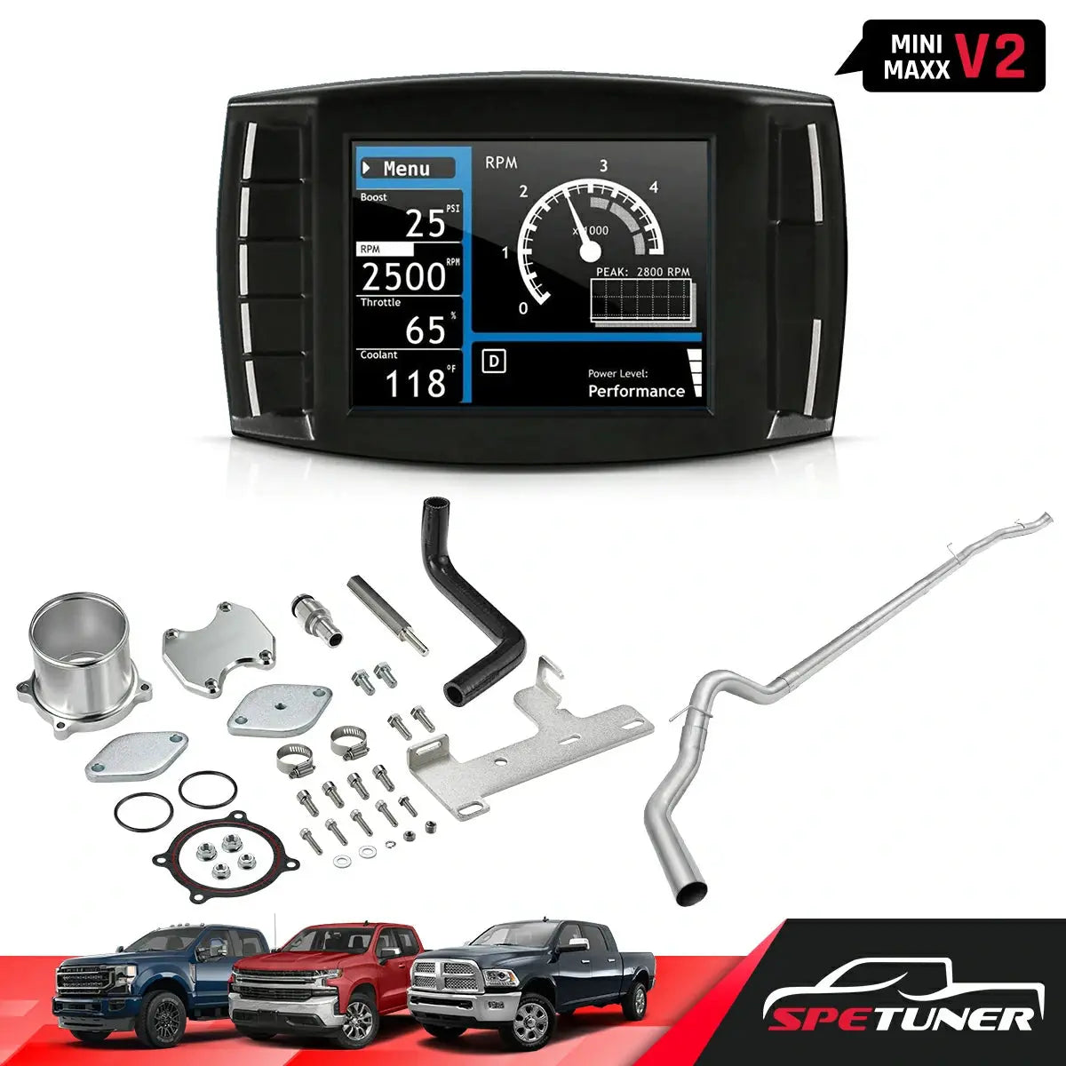 DPF/DEF/EGR Delete for Ram 2010-2012 6.7 Cummins All-in-One Kit|SPETUNER-122