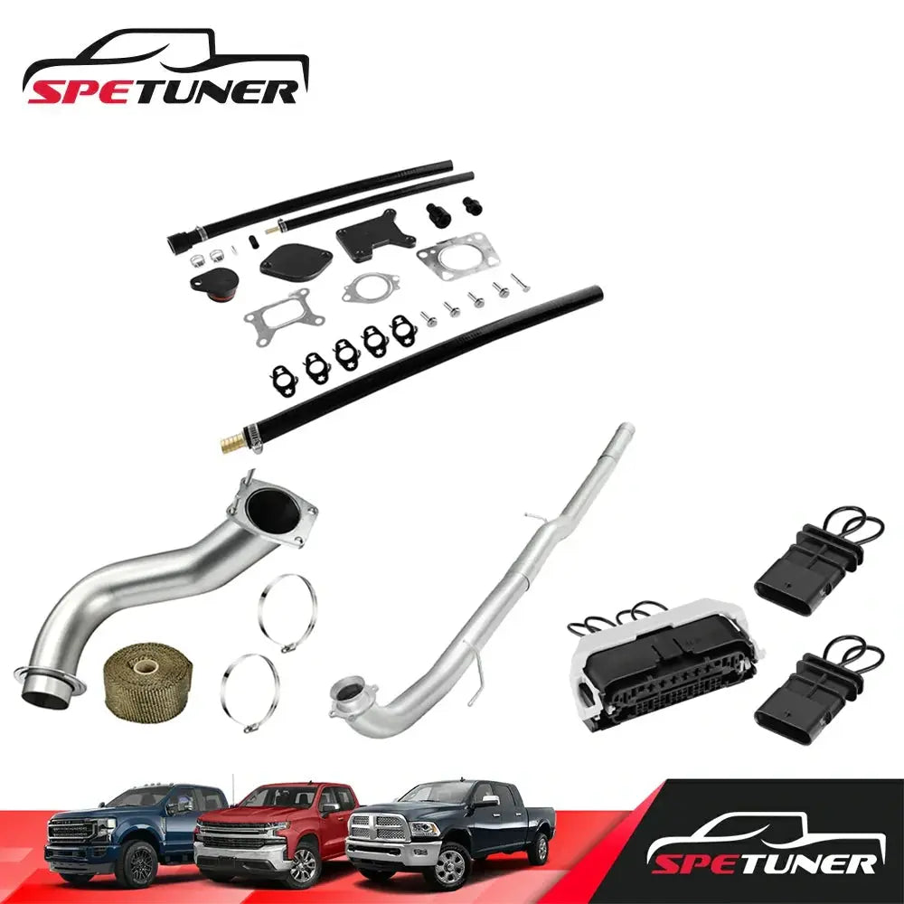 EGR/DPF/Downpipe/CAN BUS Plug Delete 2017+ L5P 6.6L Duramax All-in-One Kit |SPETUNER-129