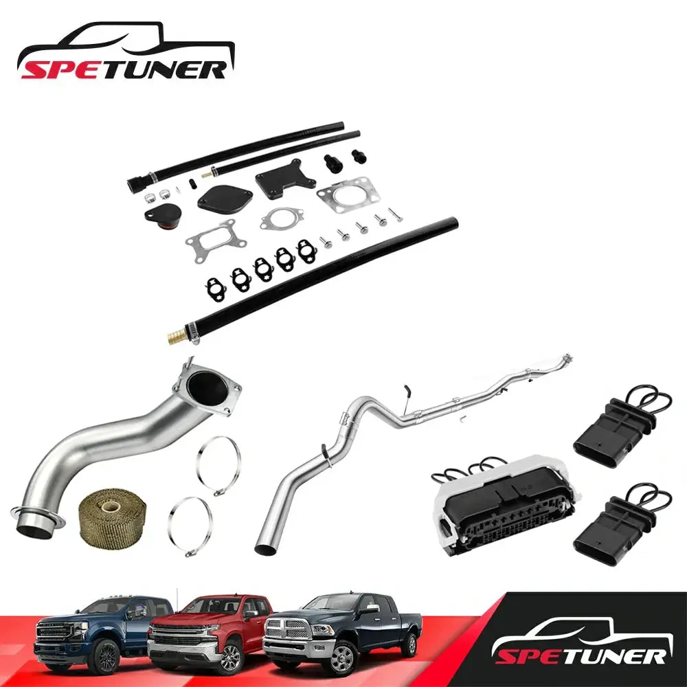 EGR/DPF/Downpipe/CAN BUS Plug Delete 2017+ L5P 6.6L Duramax All-in-One Kit |SPETUNER-128