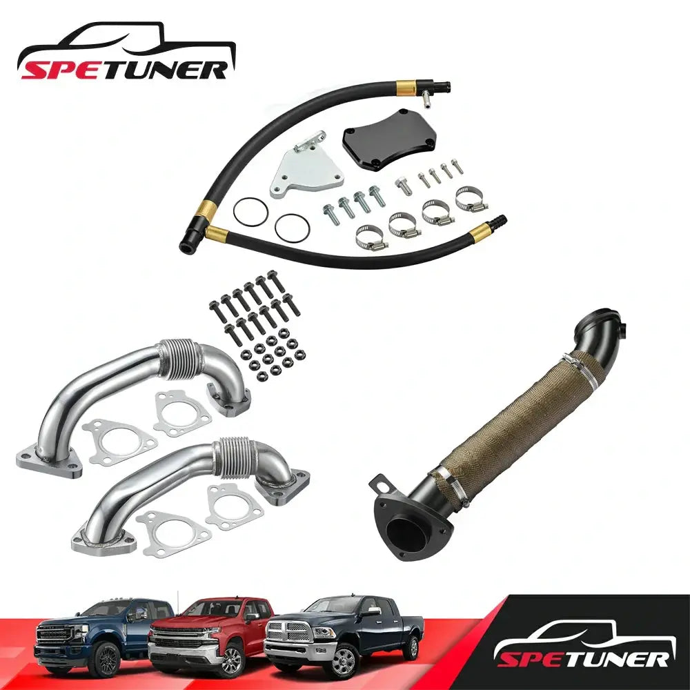 EGR Delete+Downpipe+Uppipe for L5P LML LMM LBZ LLY 2004.5+ 6.6L Duramax Diesel |SPETUNER-14