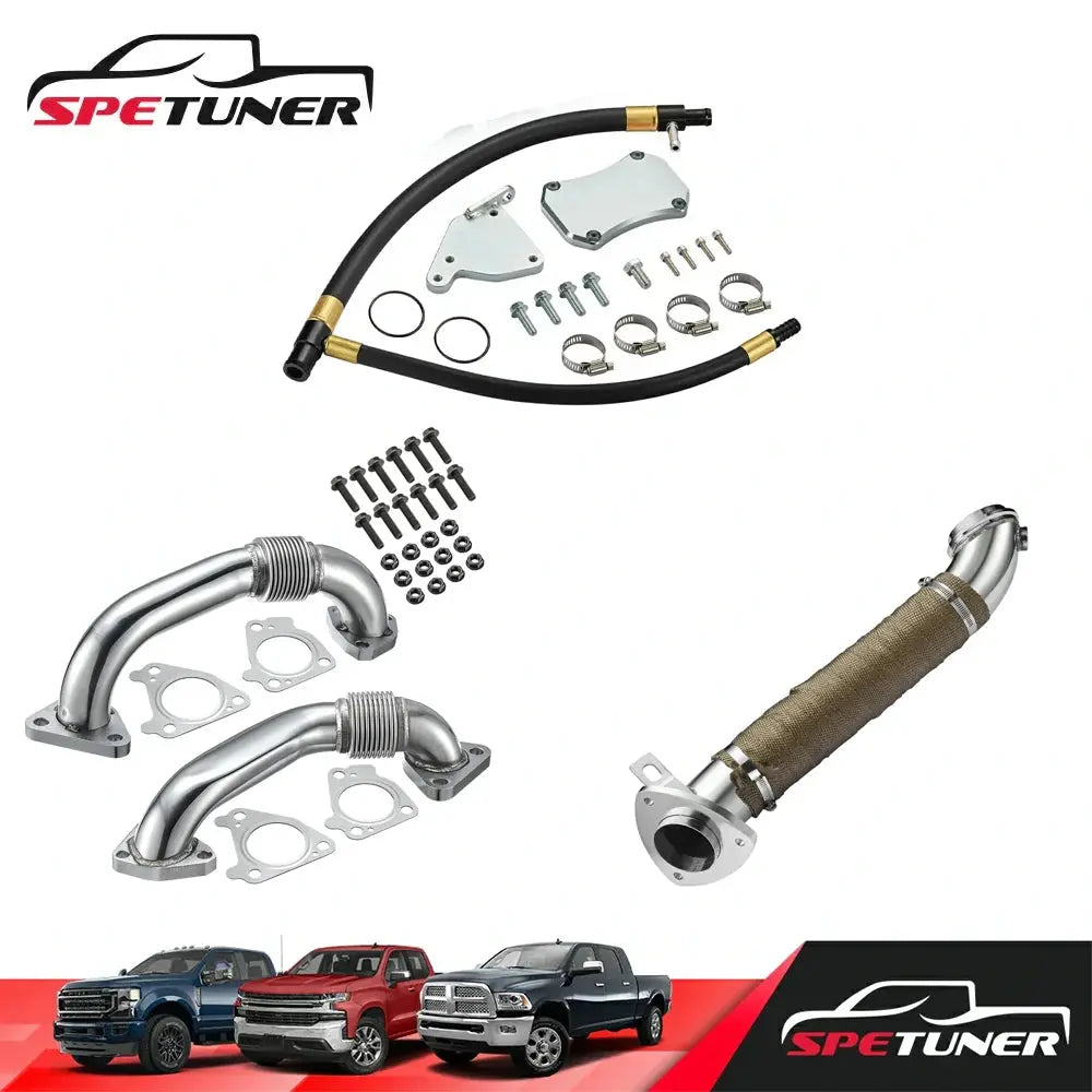 EGR Delete+Downpipe+Uppipe for L5P LML LMM LBZ LLY 2004.5+ 6.6L Duramax Diesel |SPETUNER-16