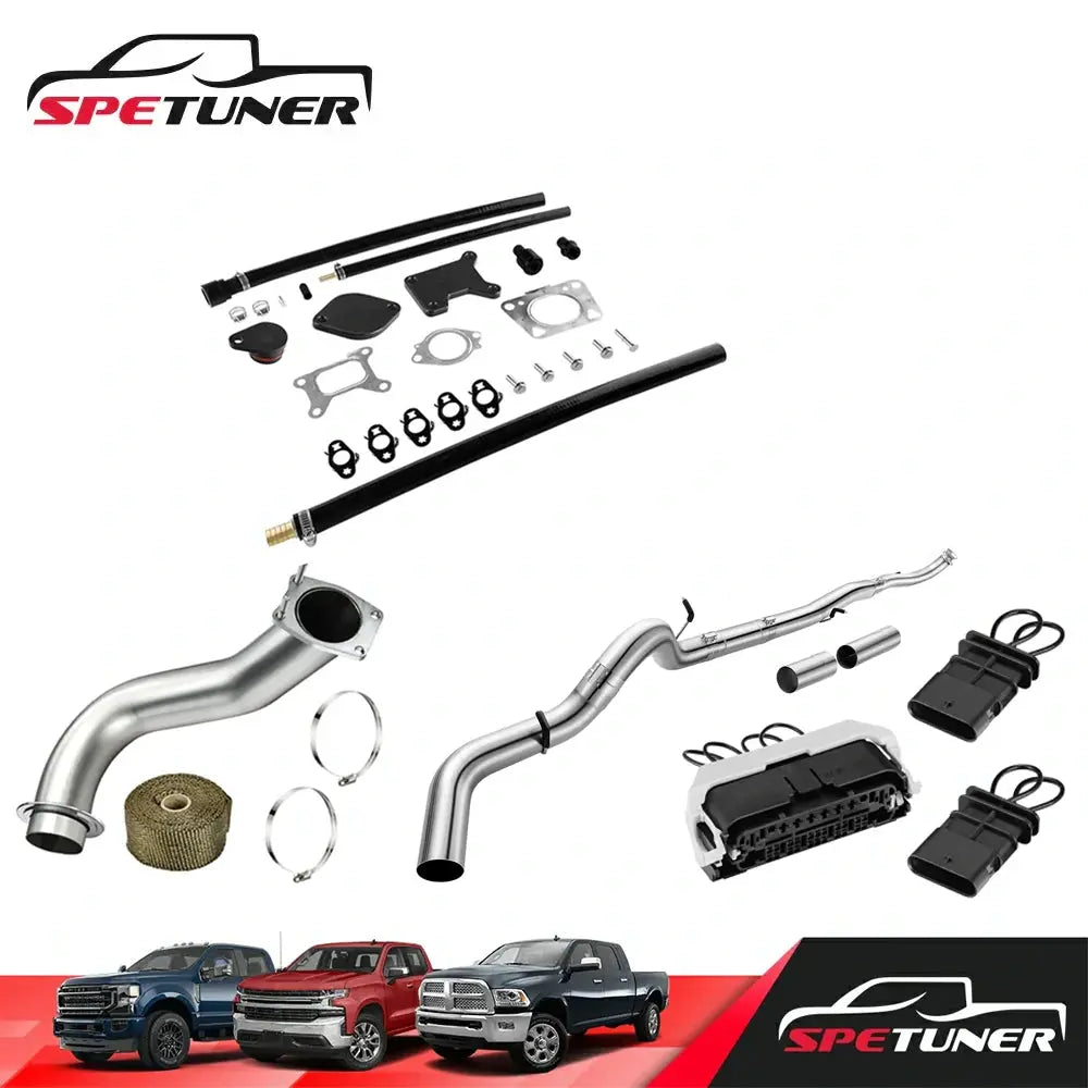 EGR/DPF/Downpipe/CAN BUS Plug Delete 2017+ L5P 6.6L Duramax All-in-One Kit |SPETUNER-130