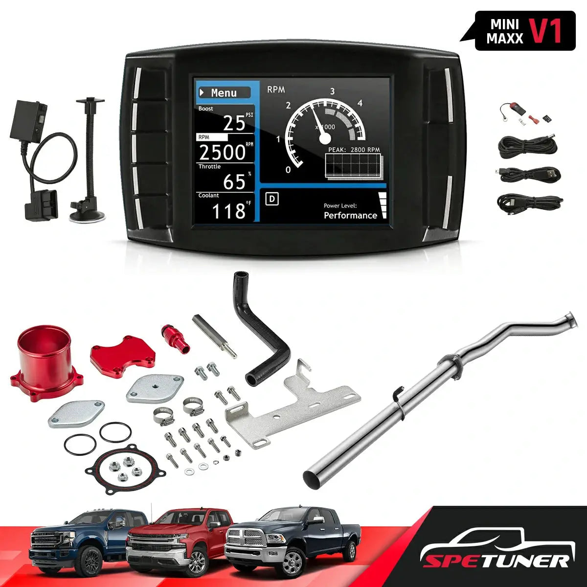 DPF/DEF/EGR Delete for Ram 2010-2012 6.7 Cummins All-in-One Kit|SPETUNER-129