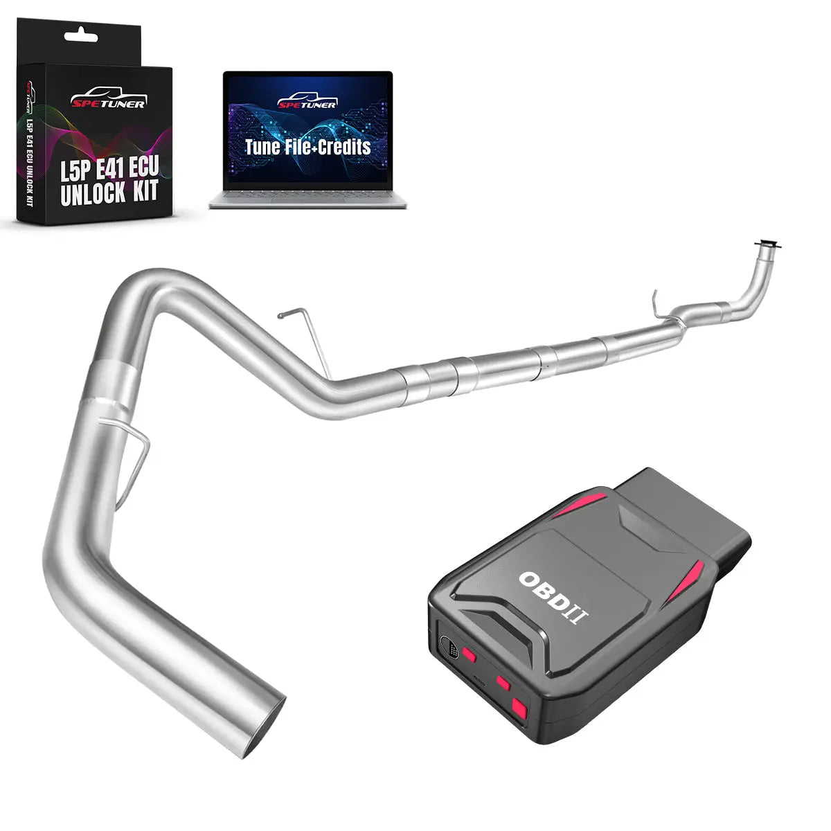 DPF/CCV/EGR/OBDII Tuner All-in-One Kit for 2017-2026 L5P 6.6L Duramax SPEtuner