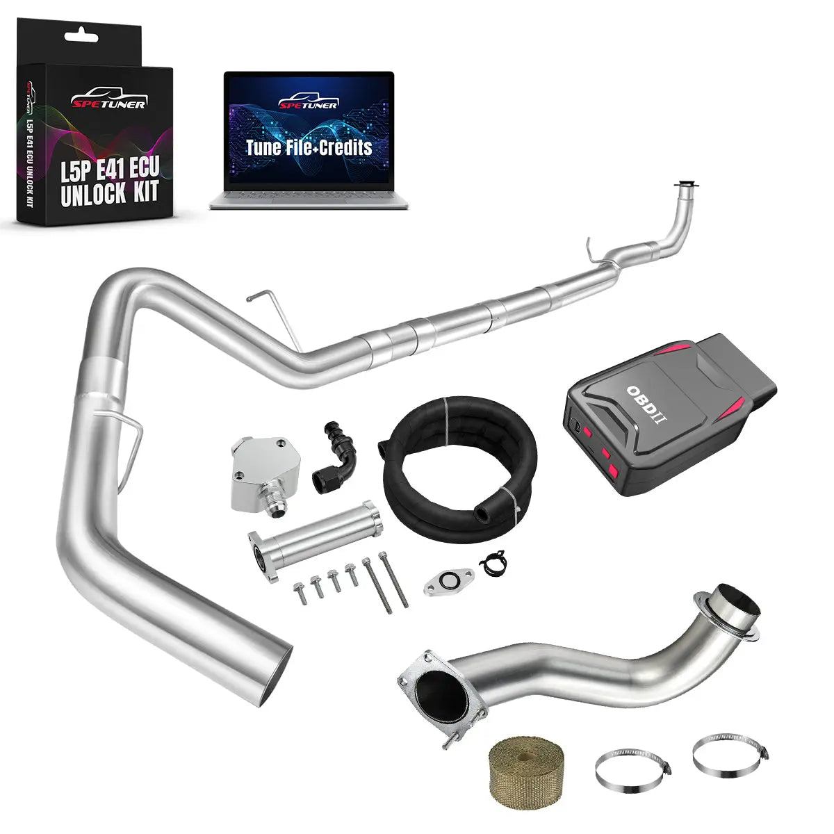 DPF/CCV/EGR/OBDII Tuner All-in-One Kit for 2017-2026 L5P 6.6L Duramax SPEtuner