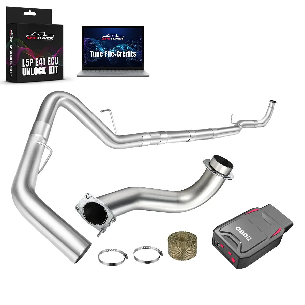 DPF/CCV/EGR/OBDII Tuner All-in-One Kit for 2017-2026 L5P 6.6L Duramax SPEtuner