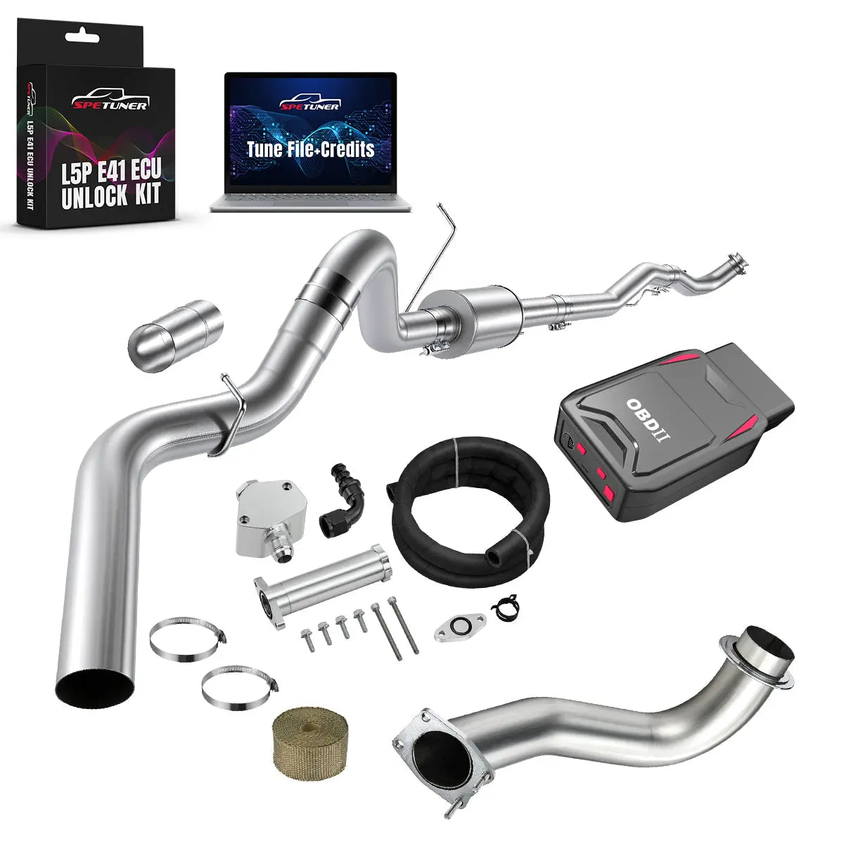 DPF/CCV/EGR/OBDII Tuner All-in-One Kit for 2017-2026 L5P 6.6L Duramax SPEtuner