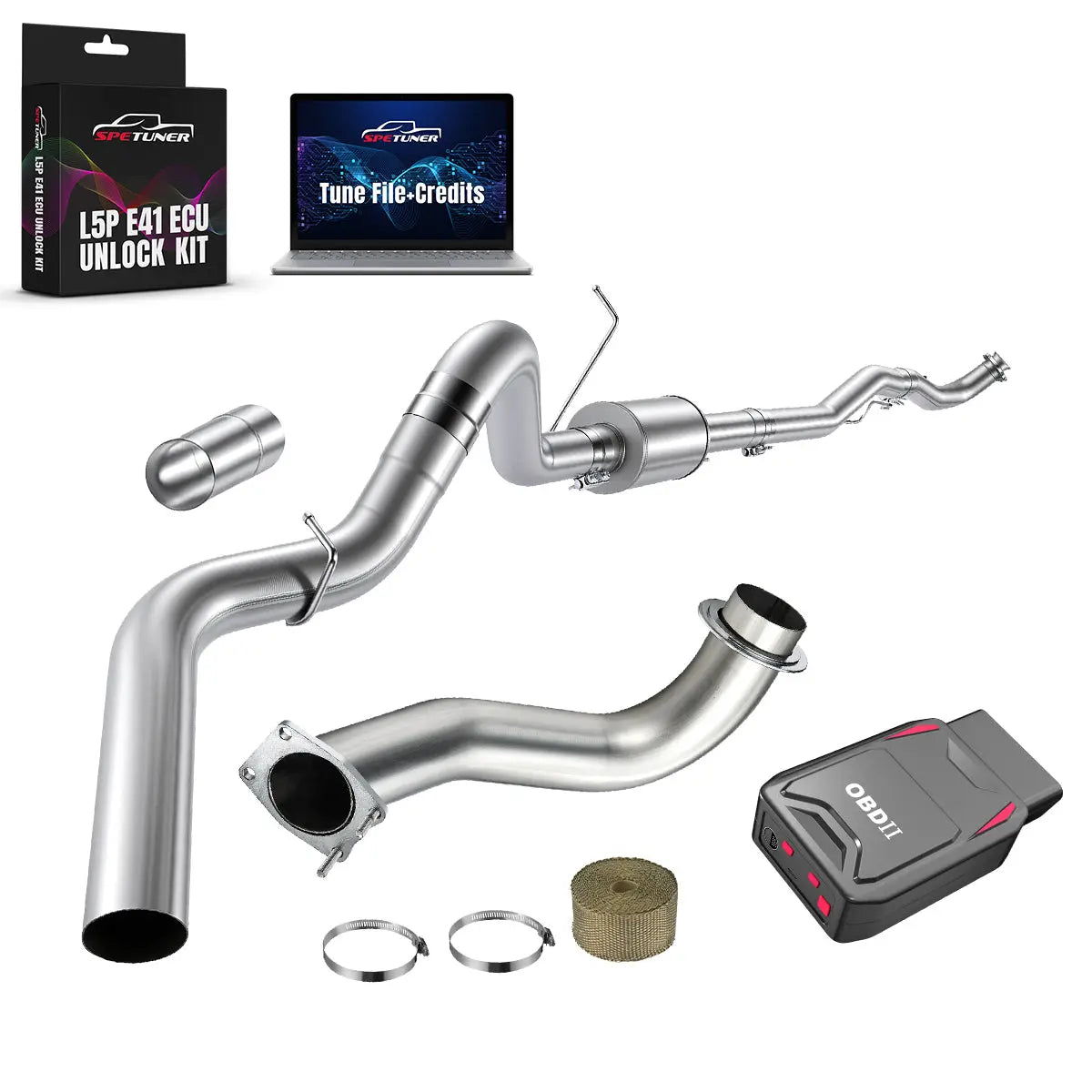 DPF/CCV/EGR/OBDII Tuner All-in-One Kit for 2017-2026 L5P 6.6L Duramax SPEtuner