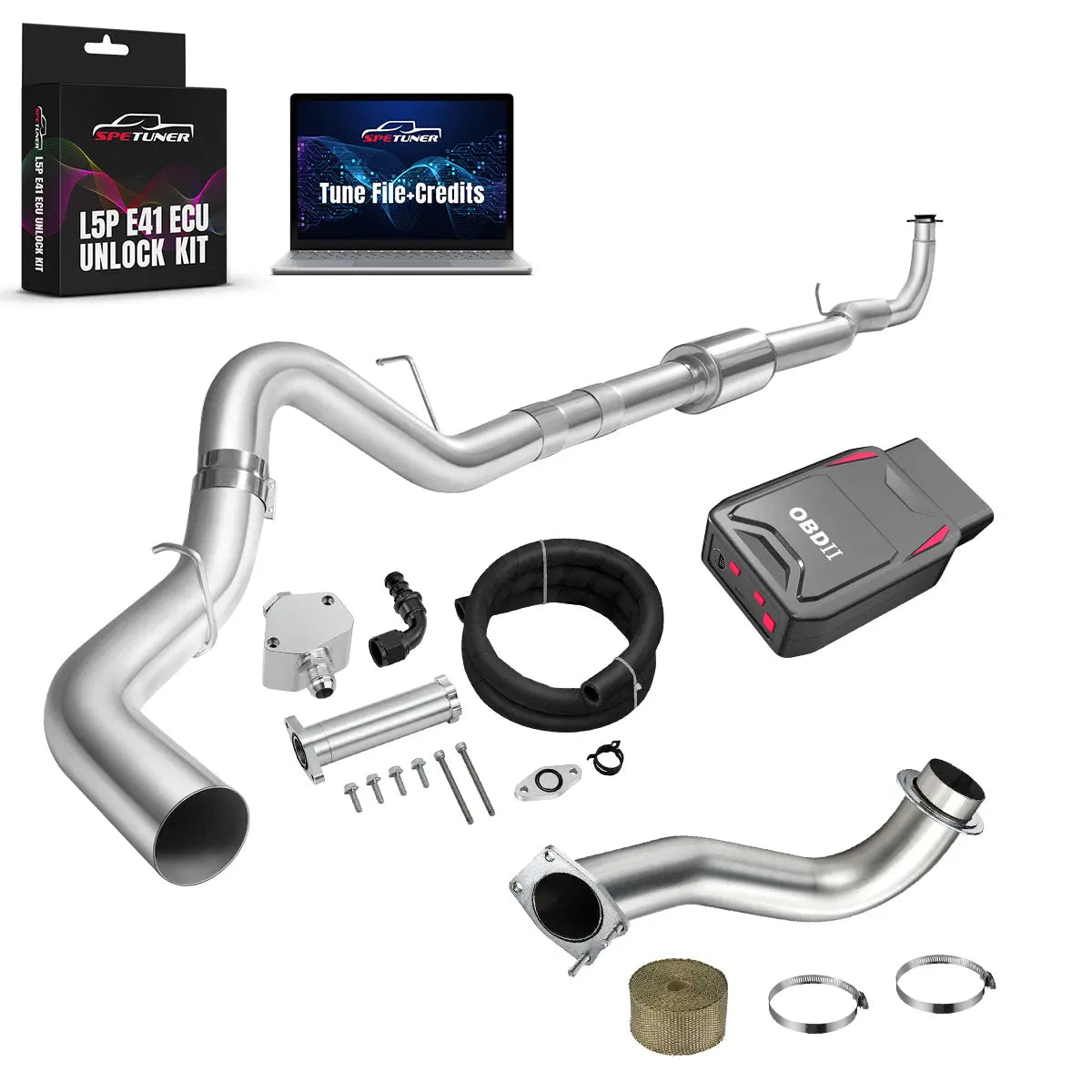 DPF/CCV/EGR/OBDII Tuner All-in-One Kit for 2017-2026 L5P 6.6L Duramax SPEtuner