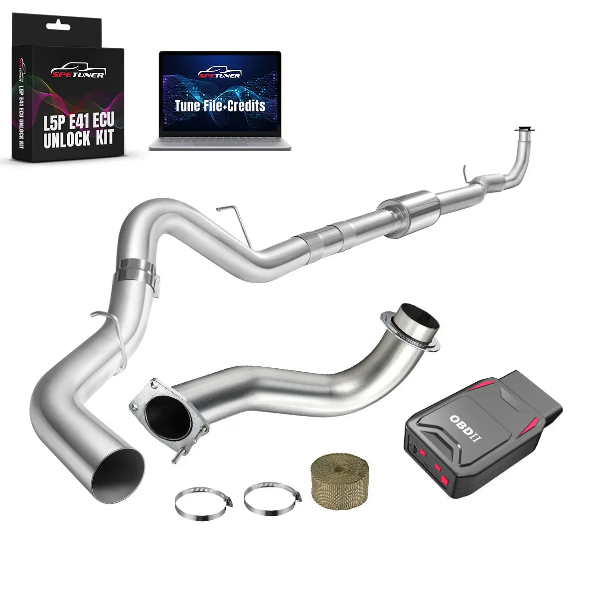 DPF/CCV/EGR/OBDII Tuner All-in-One Kit for 2017-2026 L5P 6.6L Duramax SPEtuner
