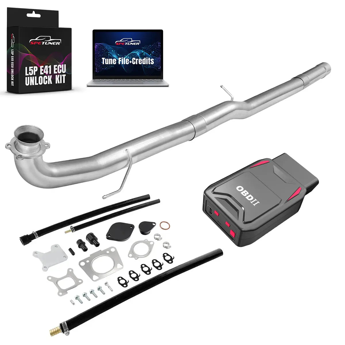 DPF/CCV/EGR/OBDII Tuner All-in-One Kit for 2017-2026 L5P 6.6L Duramax SPEtuner