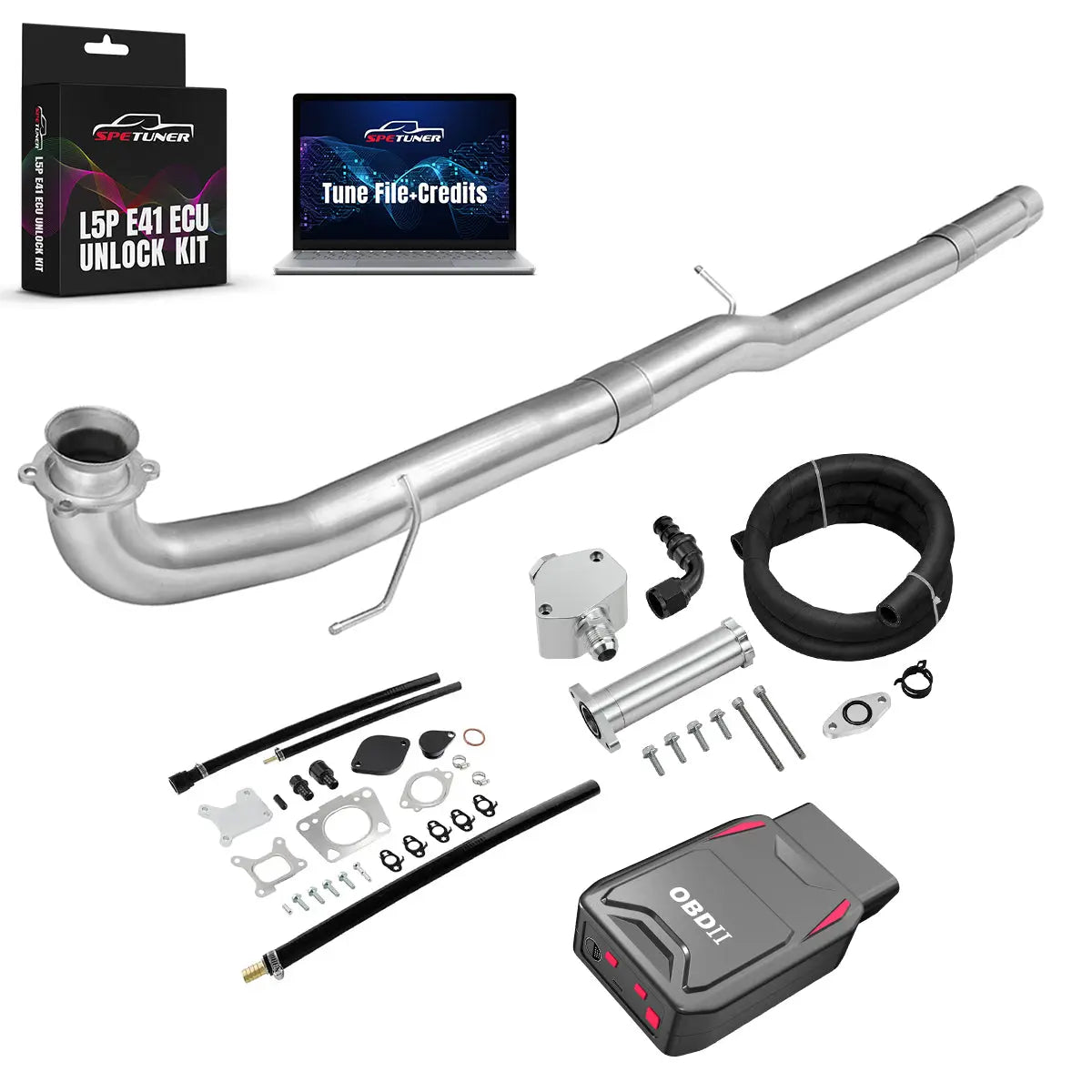 DPF/CCV/EGR/OBDII Tuner All-in-One Kit for 2017-2026 L5P 6.6L Duramax SPEtuner
