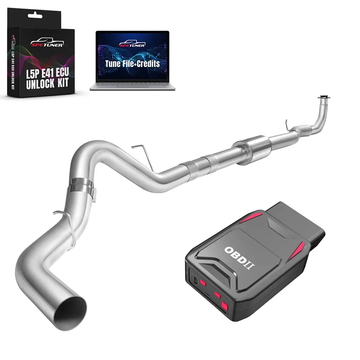 DPF/CCV/EGR/OBDII Tuner All-in-One Kit for 2017-2025 L5P 6.6L Duramax SPEtuner