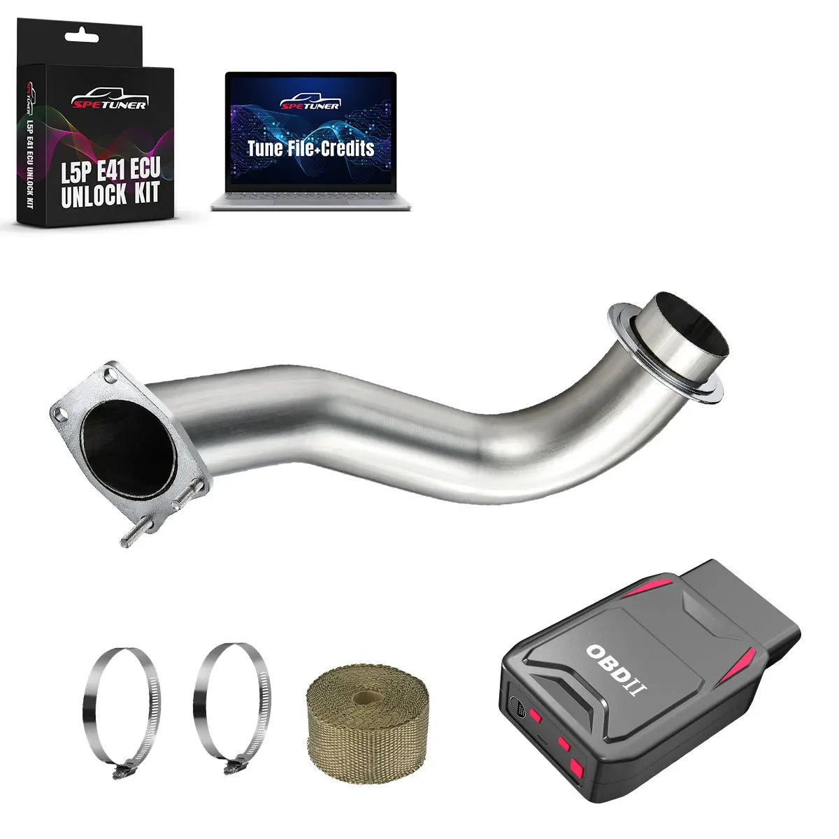 DPF/CCV/EGR/OBDII Tuner All-in-One Kit for 2017-2025 L5P 6.6L Duramax SPEtuner