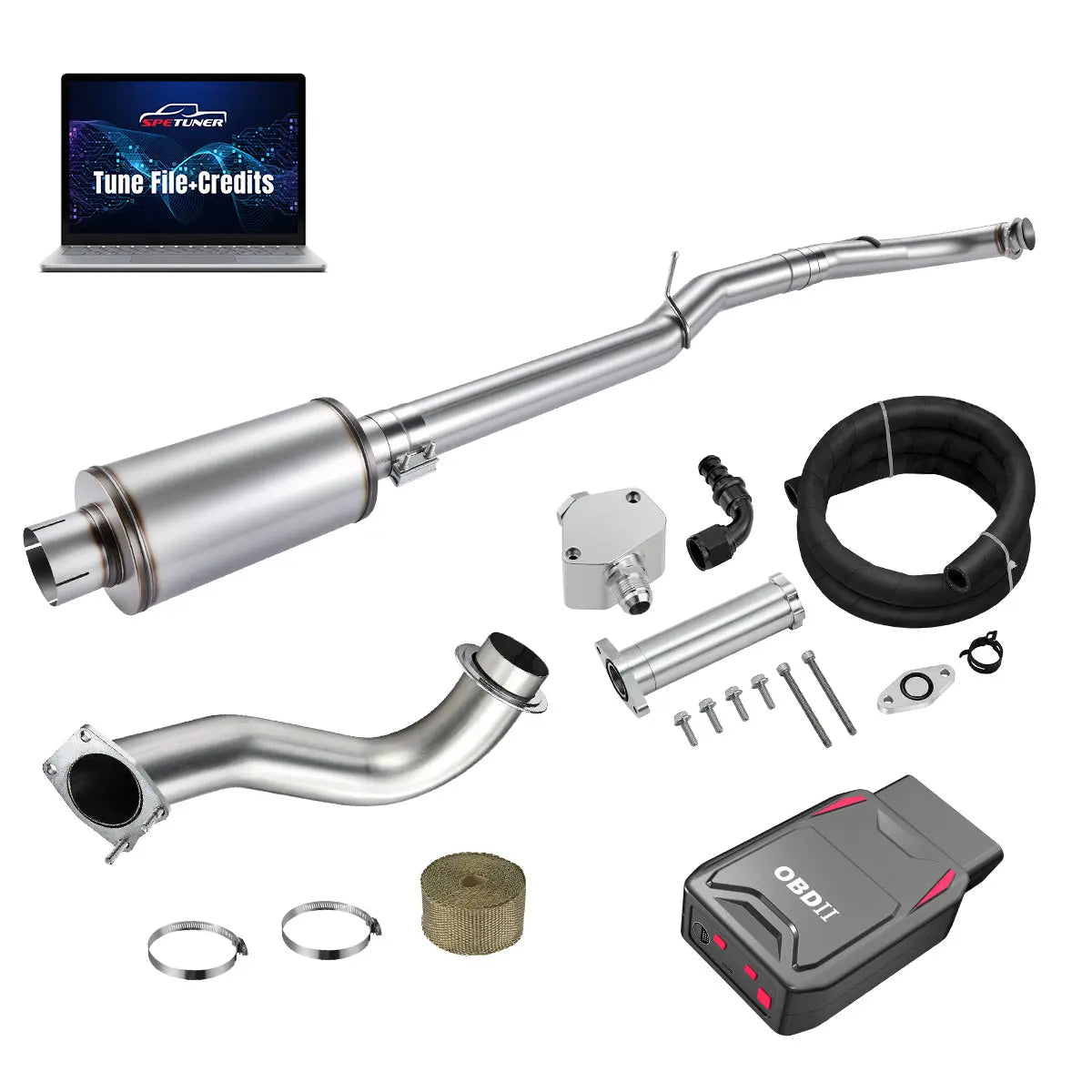 DPF/CCV/EGR/OBDII Tuner All-in-One Kit for 2017-2026 L5P 6.6L Duramax SPEtuner