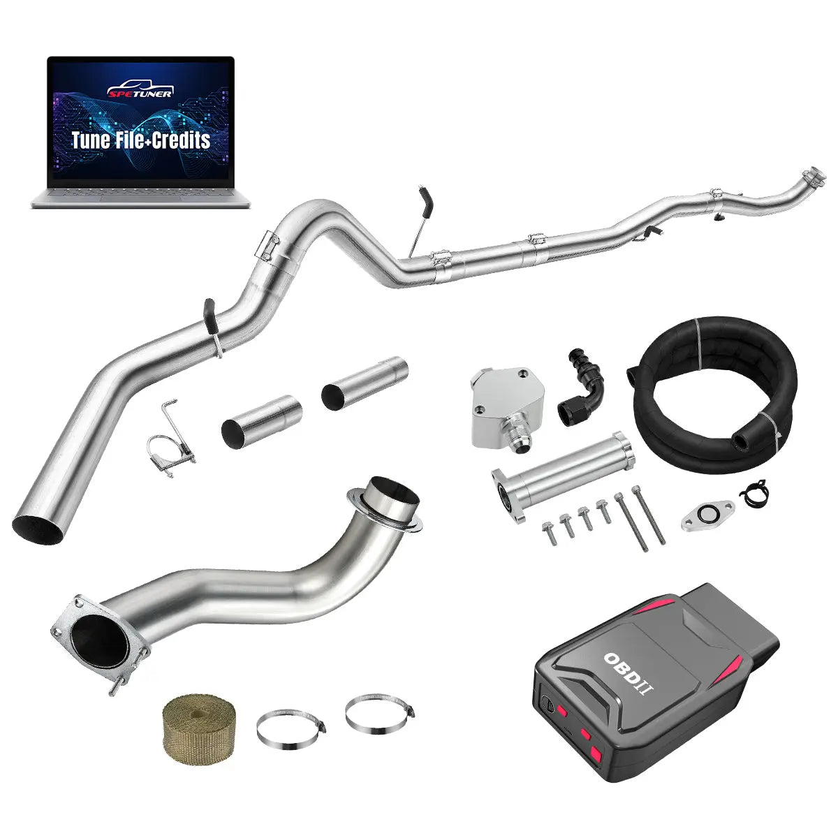 DPF/CCV/EGR/OBDII Tuner All-in-One Kit for 2017-2026 L5P 6.6L Duramax SPEtuner
