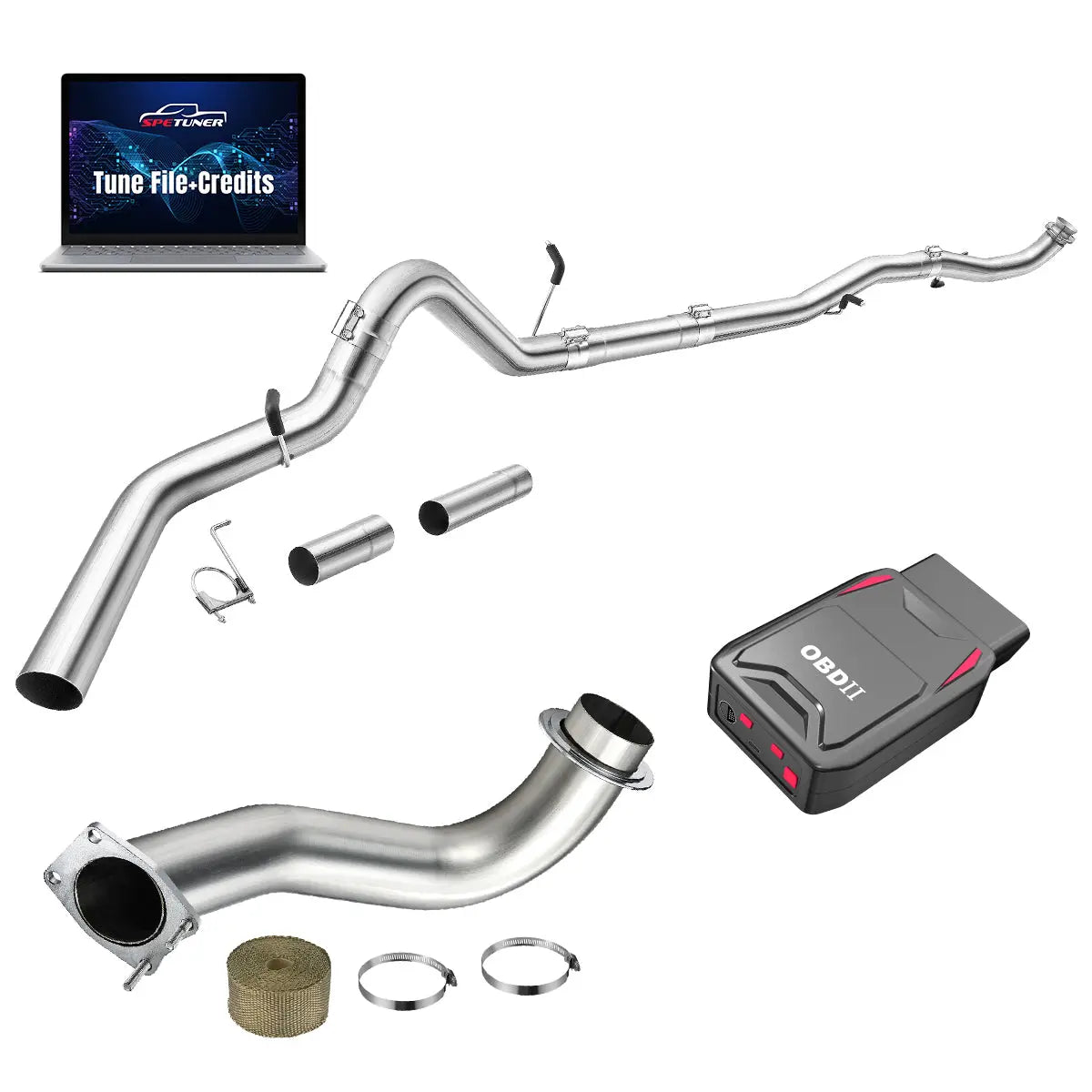 DPF/CCV/EGR/OBDII Tuner All-in-One Kit for 2017-2026 L5P 6.6L Duramax SPEtuner