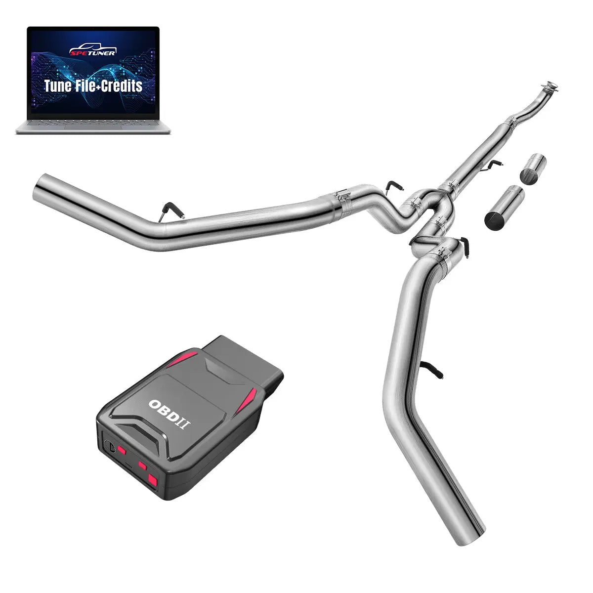 DPF/CCV/EGR/OBDII Tuner All-in-One Kit for 2017-2026 L5P 6.6L Duramax SPEtuner