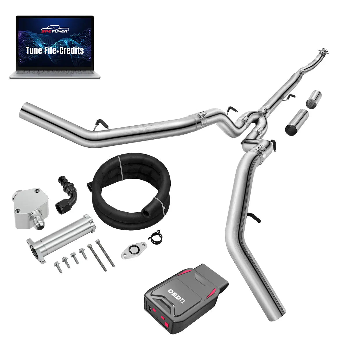 DPF/CCV/EGR/OBDII Tuner All-in-One Kit for 2017-2026 L5P 6.6L Duramax SPEtuner