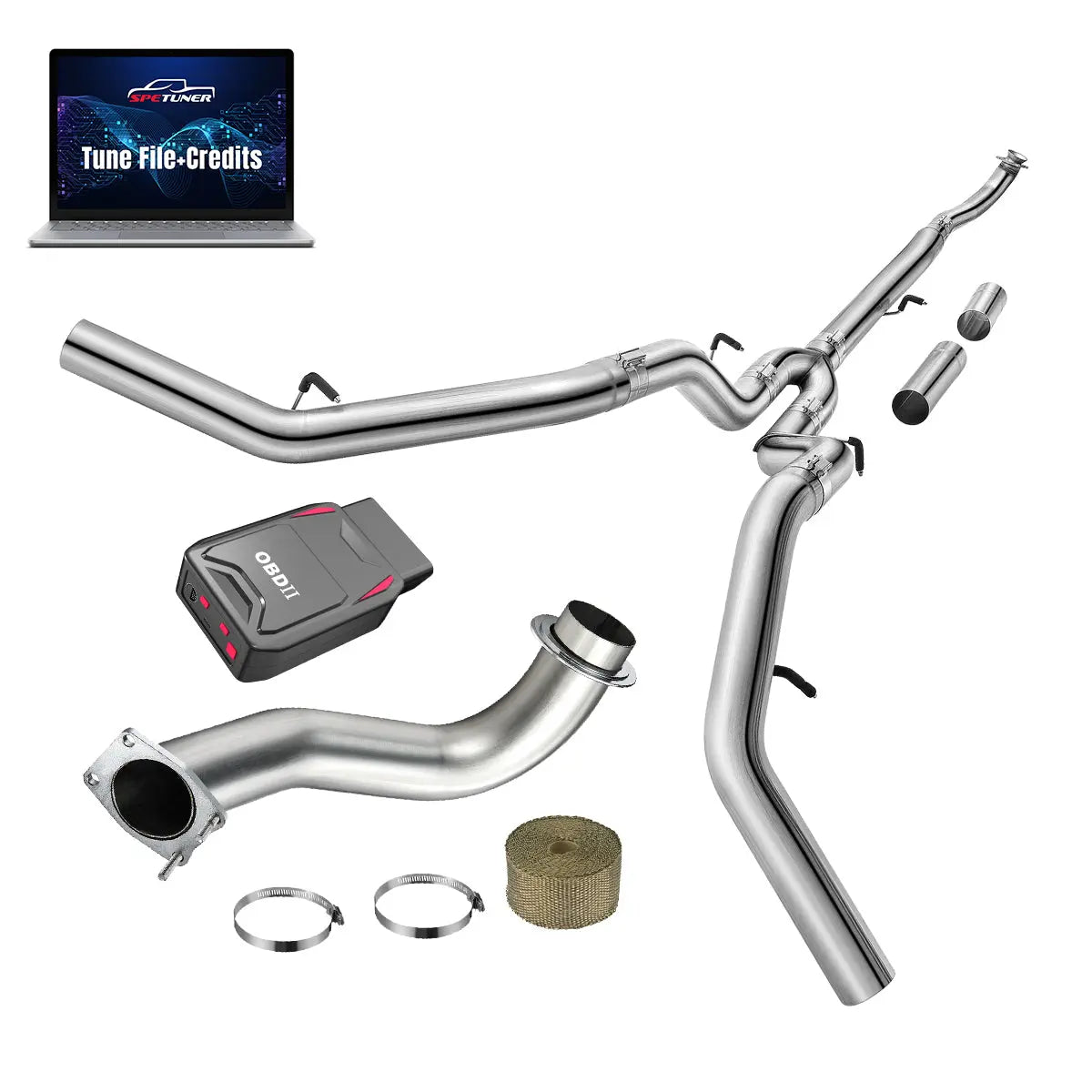 DPF/CCV/EGR/OBDII Tuner All-in-One Kit for 2017-2026 L5P 6.6L Duramax SPEtuner
