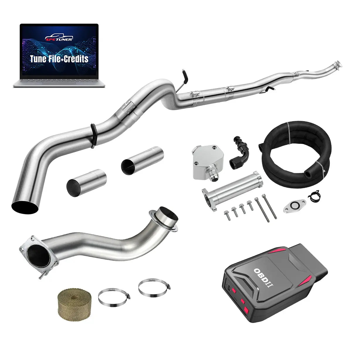DPF/CCV/EGR/OBDII Tuner All-in-One Kit for 2017-2026 L5P 6.6L Duramax SPEtuner