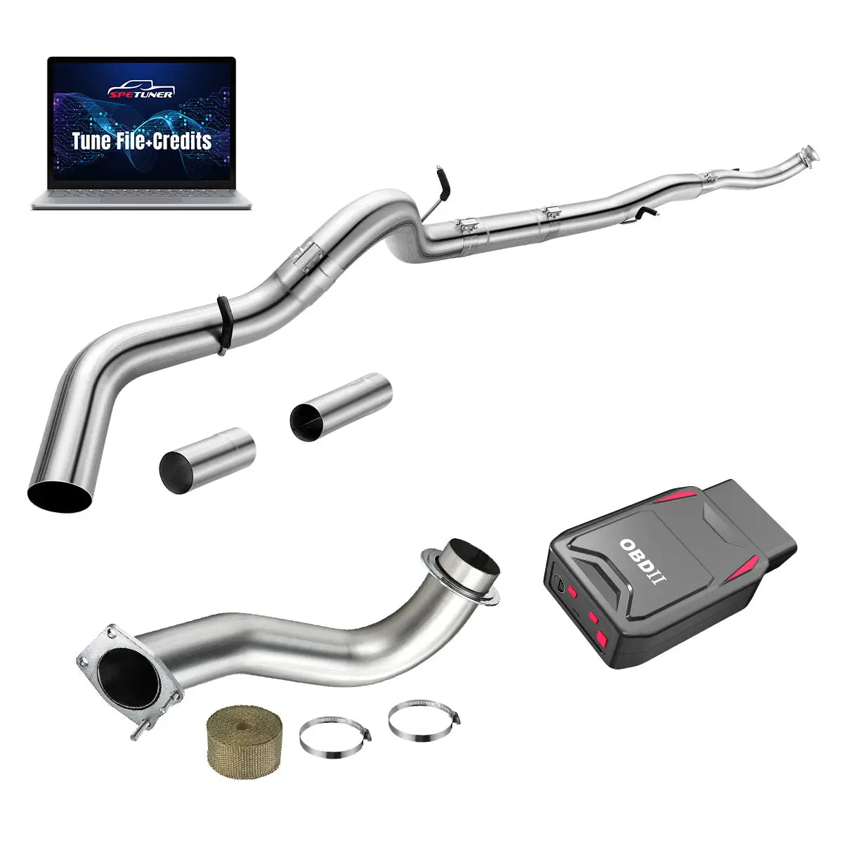 DPF/CCV/EGR/OBDII Tuner All-in-One Kit for 2017-2026 L5P 6.6L Duramax SPEtuner