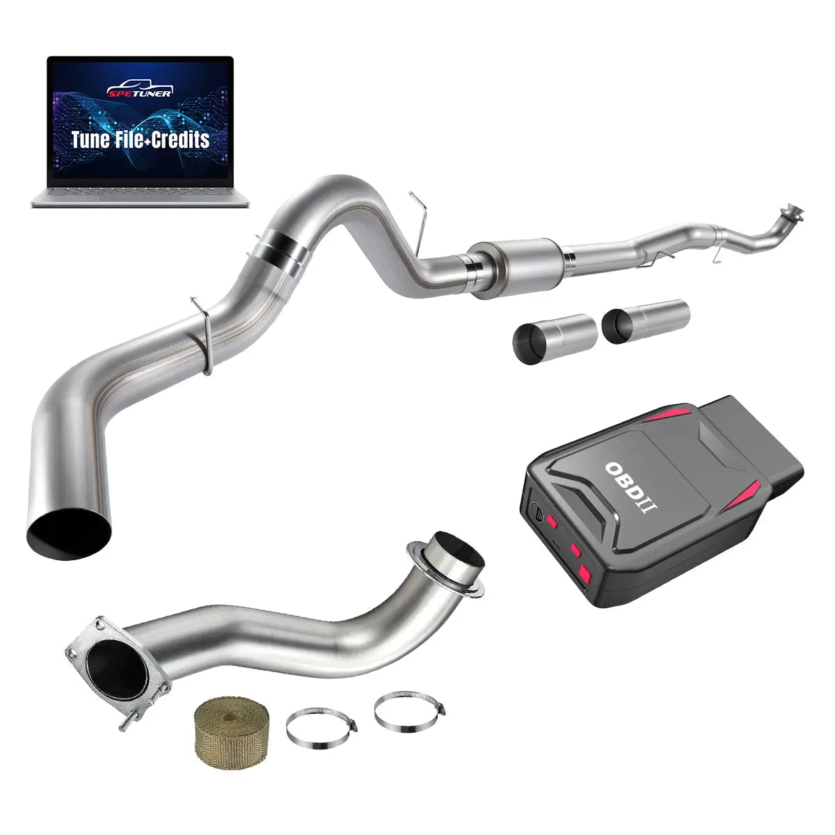 DPF/CCV/EGR/OBDII Tuner All-in-One Kit for 2017-2026 L5P 6.6L Duramax SPEtuner
