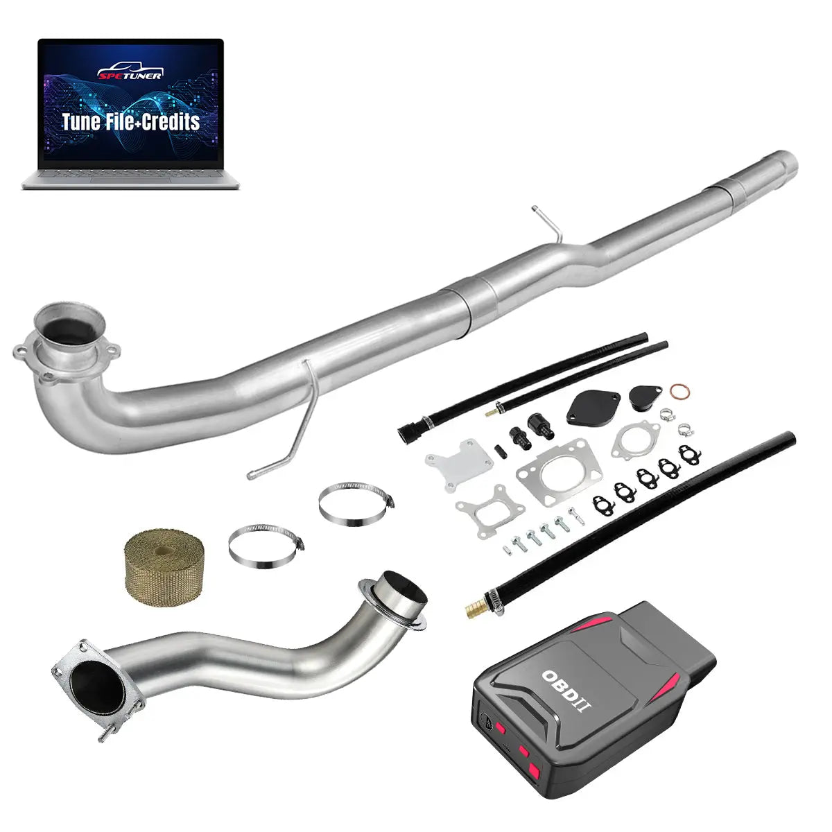 DPF/CCV/EGR/OBDII Tuner All-in-One Kit for 2017-2026 L5P 6.6L Duramax SPEtuner