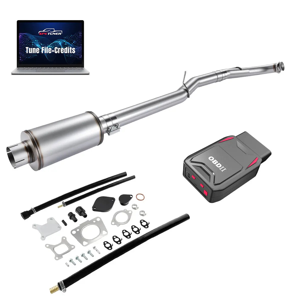 DPF/CCV/EGR/OBDII Tuner All-in-One Kit for 2017-2026 L5P 6.6L Duramax SPEtuner