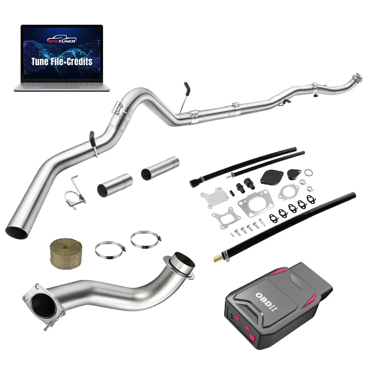 DPF/CCV/EGR/OBDII Tuner All-in-One Kit for 2017-2026 L5P 6.6L Duramax SPEtuner