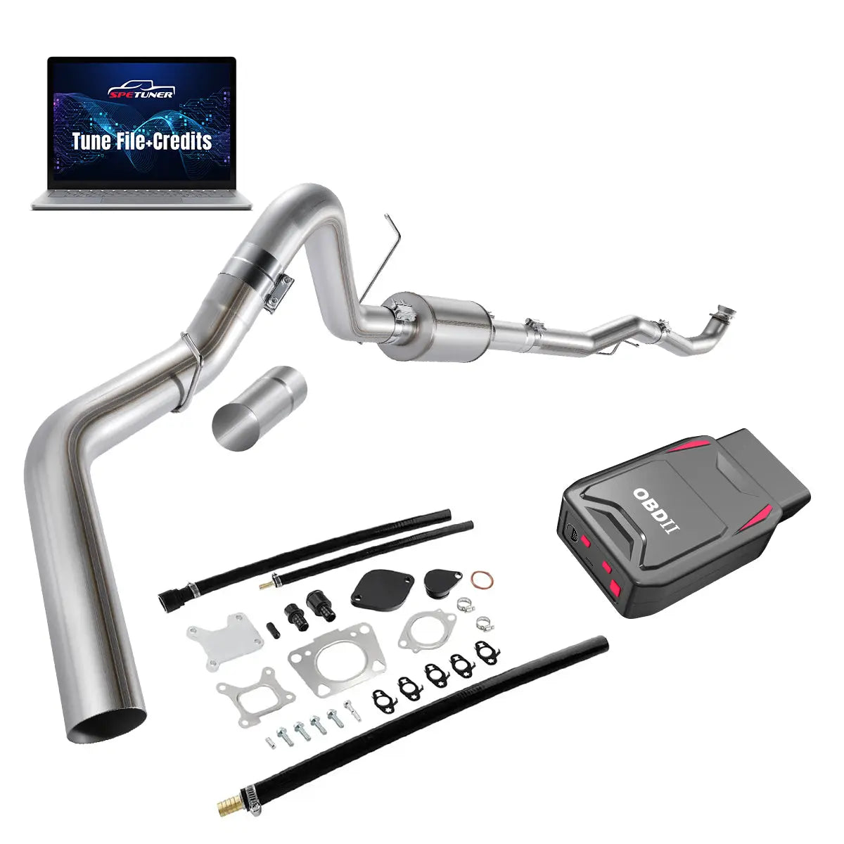 DPF/CCV/EGR/OBDII Tuner All-in-One Kit for 2017-2026 L5P 6.6L Duramax SPEtuner