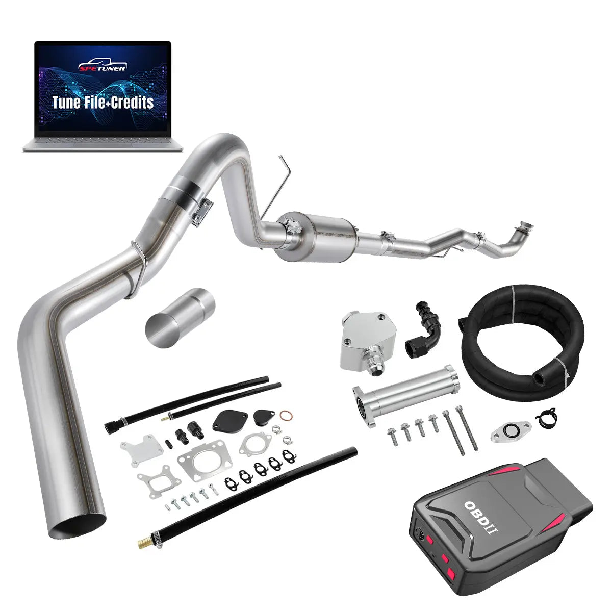 DPF/CCV/EGR/OBDII Tuner All-in-One Kit for 2017-2026 L5P 6.6L Duramax SPEtuner