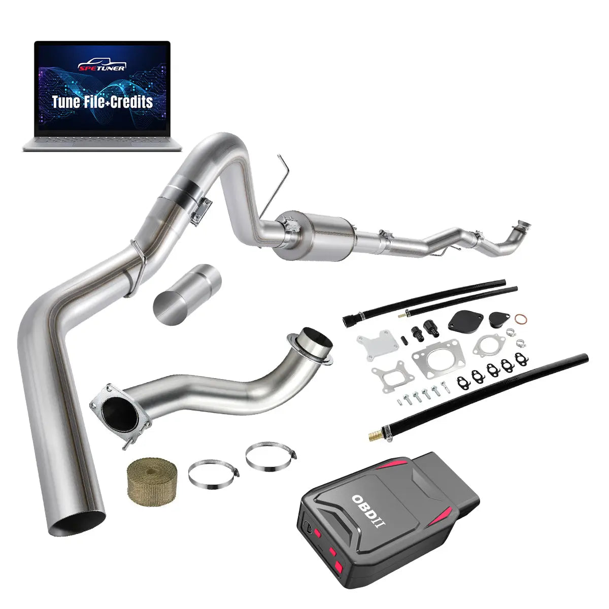DPF/CCV/EGR/OBDII Tuner All-in-One Kit for 2017-2026 L5P 6.6L Duramax SPEtuner