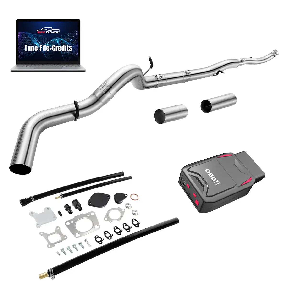 DPF/CCV/EGR/OBDII Tuner All-in-One Kit for 2017-2026 L5P 6.6L Duramax SPEtuner