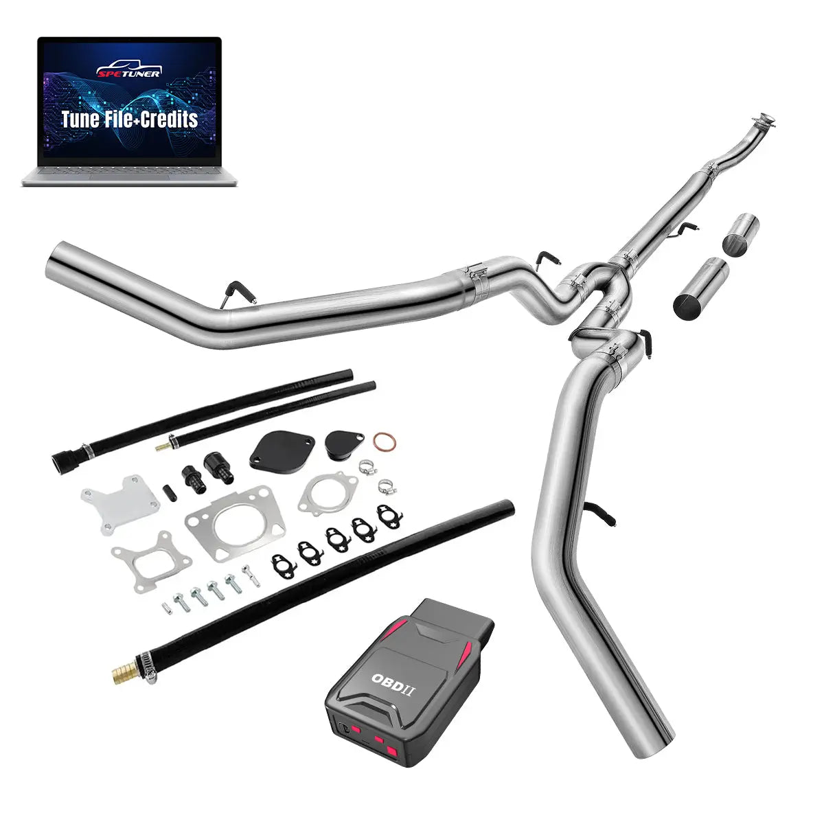 DPF/CCV/EGR/OBDII Tuner All-in-One Kit for 2017-2026 L5P 6.6L Duramax SPEtuner