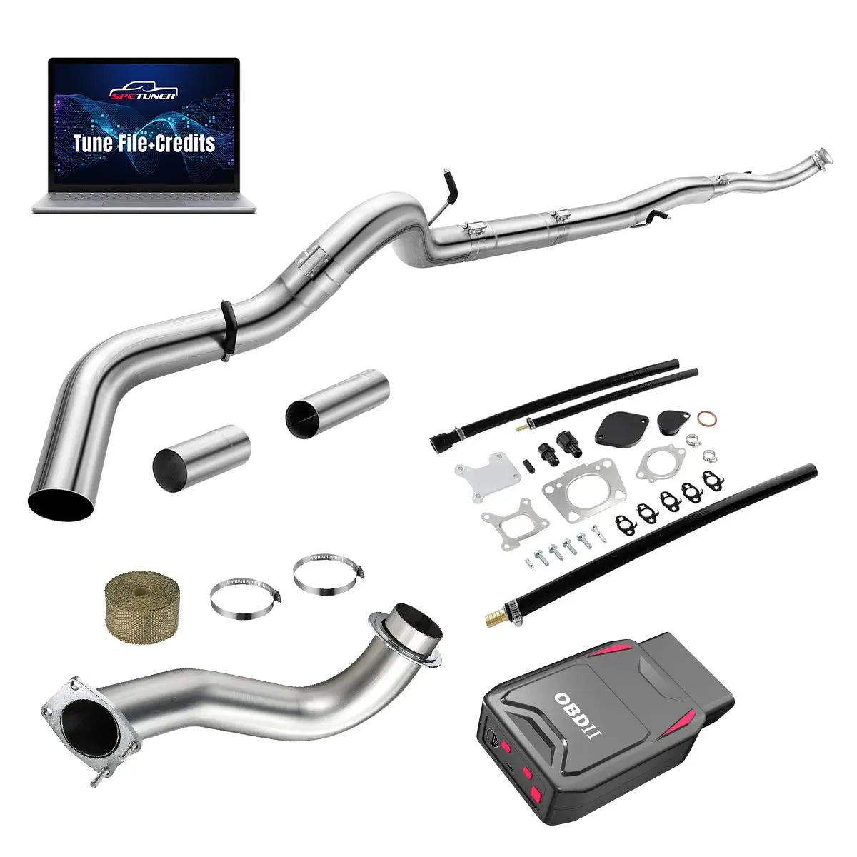DPF/CCV/EGR/OBDII Tuner All-in-One Kit for 2017-2026 L5P 6.6L Duramax SPEtuner