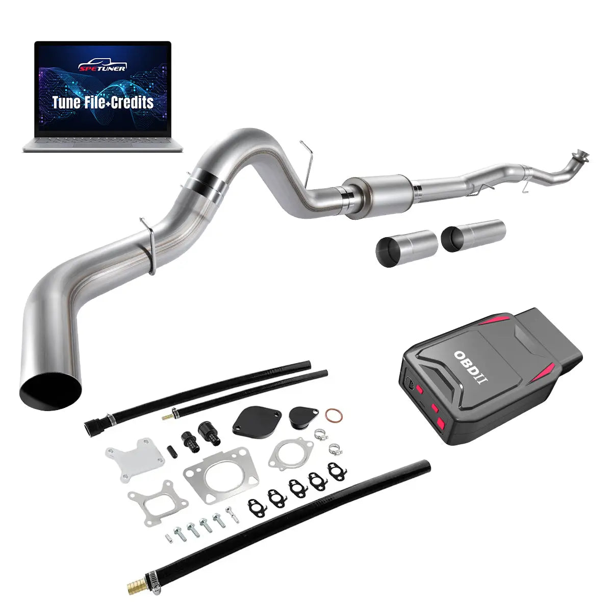 DPF/CCV/EGR/OBDII Tuner All-in-One Kit for 2017-2026 L5P 6.6L Duramax SPEtuner
