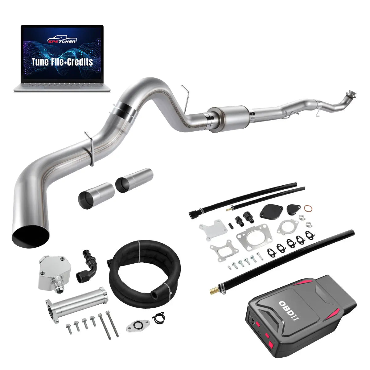DPF/CCV/EGR/OBDII Tuner All-in-One Kit for 2017-2026 L5P 6.6L Duramax SPEtuner