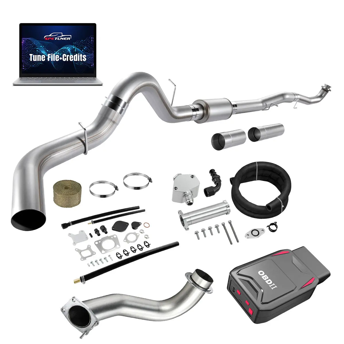 DPF/CCV/EGR/OBDII Tuner All-in-One Kit for 2017-2026 L5P 6.6L Duramax SPEtuner