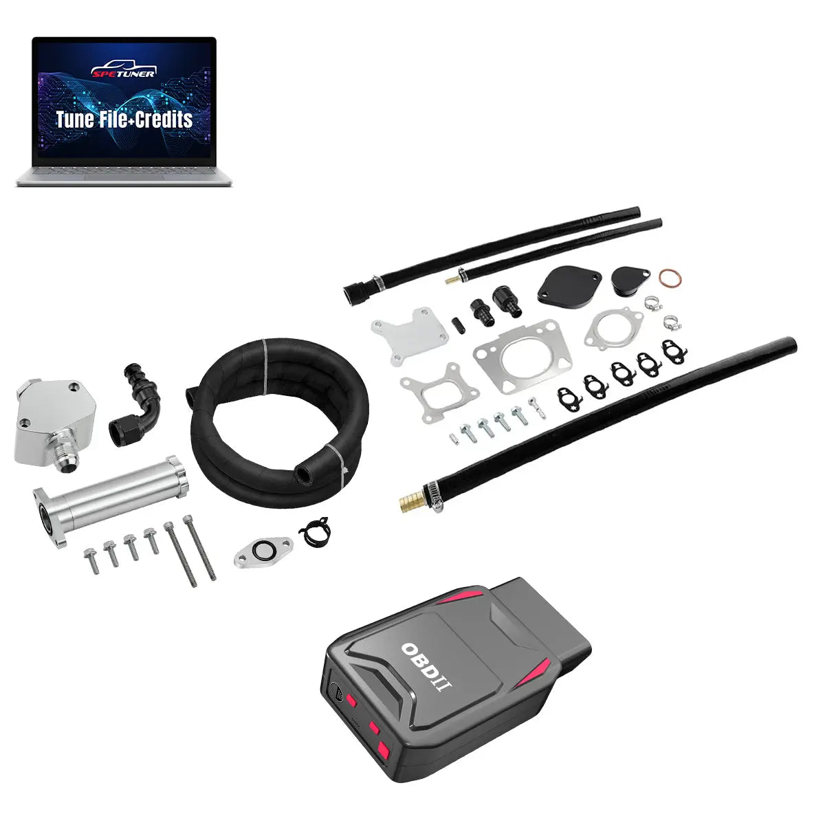 DPF/CCV/EGR/OBDII Tuner All-in-One Kit for 2017-2026 L5P 6.6L Duramax SPEtuner
