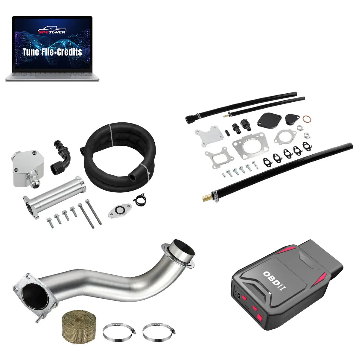 DPF/CCV/EGR/OBDII Tuner All-in-One Kit for 2017-2026 L5P 6.6L Duramax SPEtuner