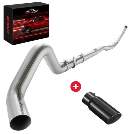 3.5" Cat & Muffler Delete Exhaust for 2003–2007 Ford 6.0L Powerstroke F-250/F-350 – 4" Turbo-Back / Yes