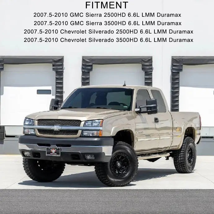 4"/5" 2007.5-2010 LMM  6.6L Duramax DPF Delete Race Exhaust Pipe SPETUNER